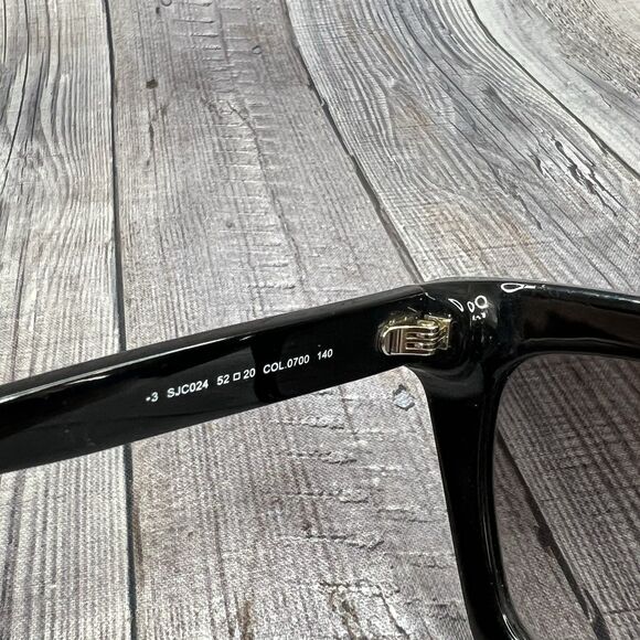 Just Cavalli Sunglasses SJC024K COL.743Y Black Cat Eye w/ Gray Gradient Lenses